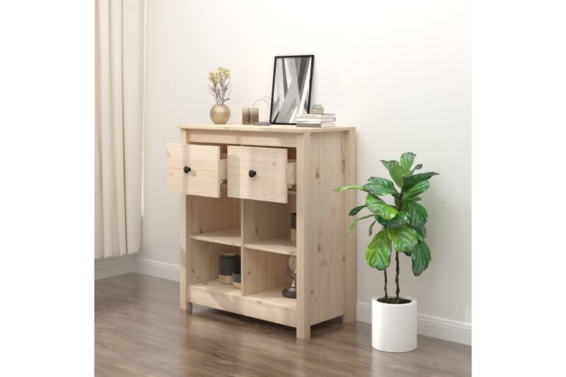Senkki 70x35x80 cm täysi mänty - Ruskea - Säilytys - Säilytyskalusteet - Senkki
