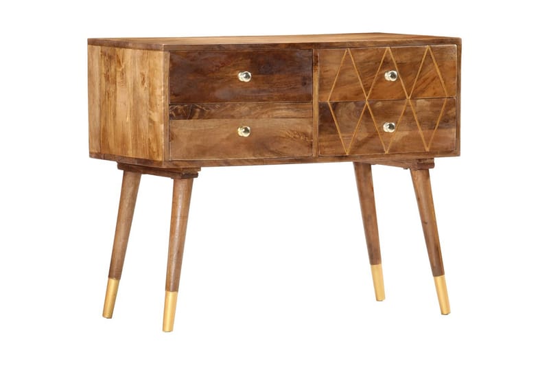 Senkki 85x40x70 cm täysi mangopuu - Ruskea - Säilytys - Säilytyskalusteet - Senkki