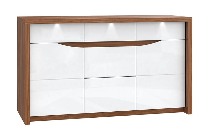 Senkki Ajanel 142x84 cm - Ruskea/Valkoinen - Säilytys - Säilytyskalusteet - Senkki