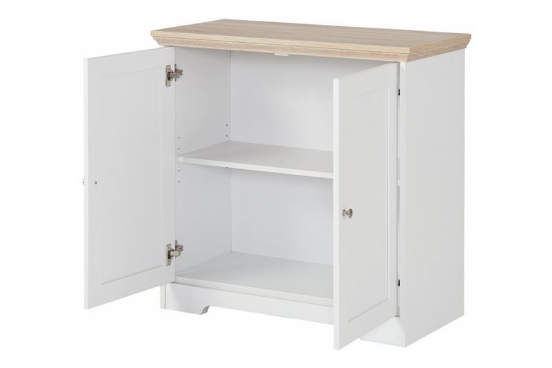 Senkki Annie 84 cm - Valkoinen/Ruskea - Säilytys - Säilytyskalusteet - Senkki
