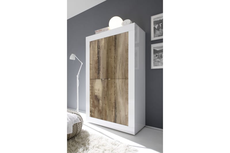 Senkki Astal 102x43 cm - Valkoinen Korkeakiilto - Säilytys - Säilytyskalusteet - Senkki