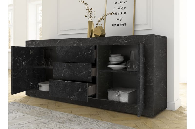 Senkki Astal 43x210 cm Musta - LC Spa - Säilytys - Säilytyskalusteet - Senkki