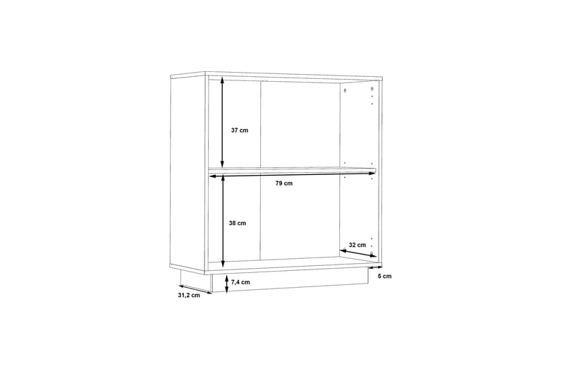 Senkki Barnitz 34x83 cm - Harmaa - Senkki