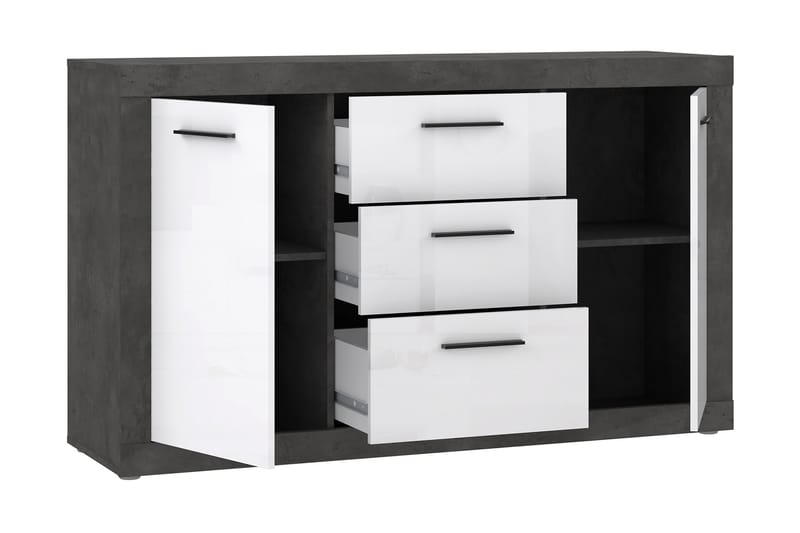 Senkki Belchin 41x143 cm - Harmaa/Valkoinen - Säilytys - Säilytyskalusteet - Senkki