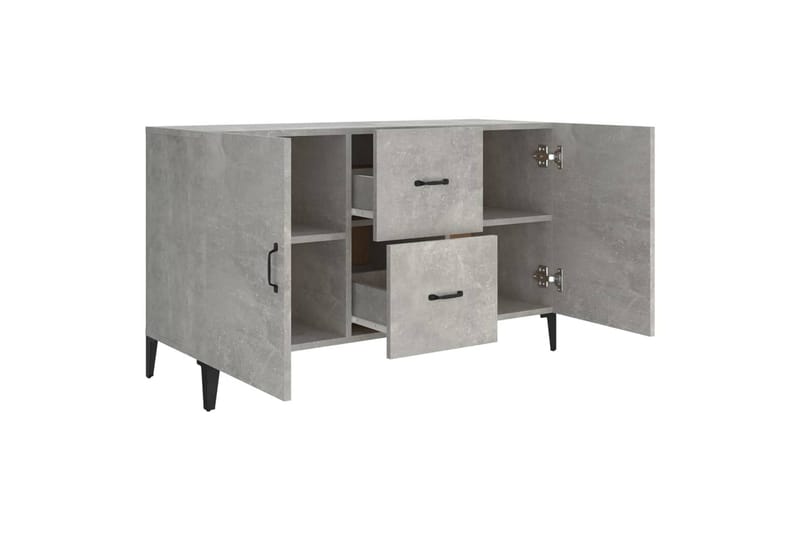 Senkki betoninharmaa 100x36x60 cm tekninen puu - Harmaa - Säilytys - Säilytyskalusteet - Senkki