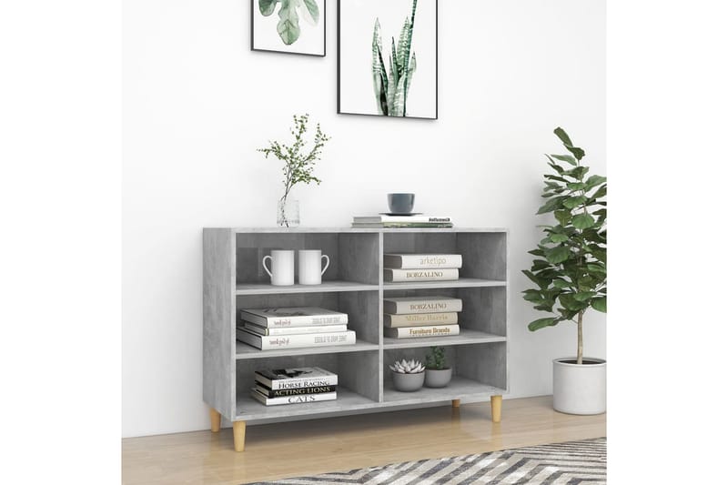 Senkki betoninharmaa 103,5x35x70 cm lastulevy - Säilytys - Säilytyskalusteet - Senkki