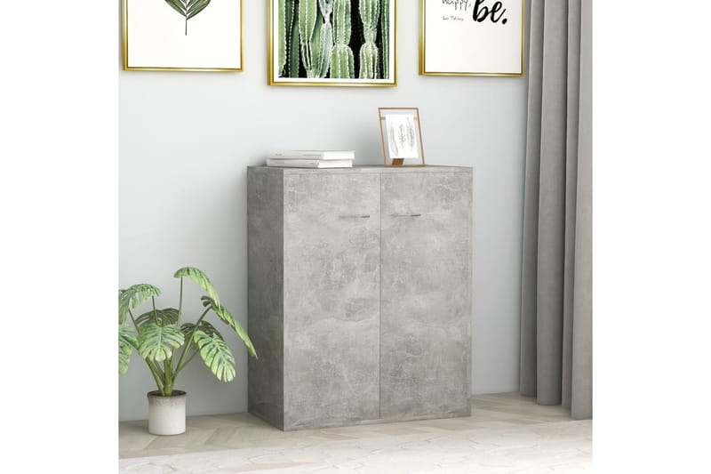 Senkki betoninharmaa 60x30x75 cm lastulevy - Harmaa - Säilytys - Säilytyskalusteet - Senkki