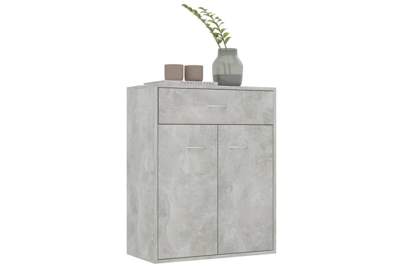 Senkki betoninharmaa 60x30x75 cm lastulevy - Harmaa - Säilytys - Säilytyskalusteet - Senkki