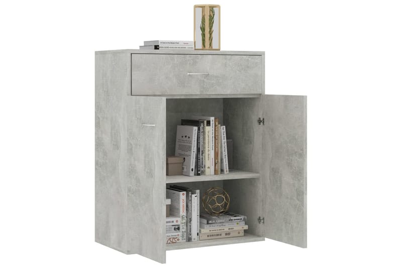 Senkki betoninharmaa 60x30x75 cm lastulevy - Harmaa - Säilytys - Säilytyskalusteet - Senkki