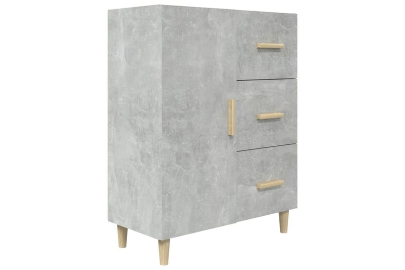 Senkki betoninharmaa 69,5x34x90 cm tekninen puu - Harmaa - Säilytys - Säilytyskalusteet - Senkki