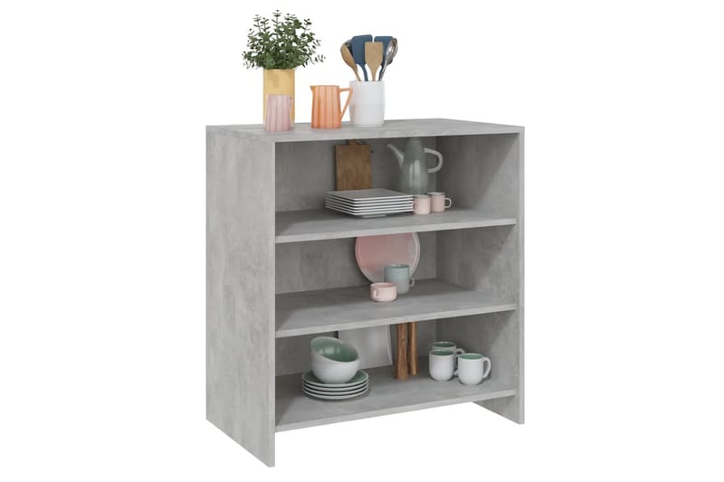 Senkki betoninharmaa 70x40,5x75 cm lastulevy - Harmaa - Säilytys - Säilytyskalusteet - Senkki