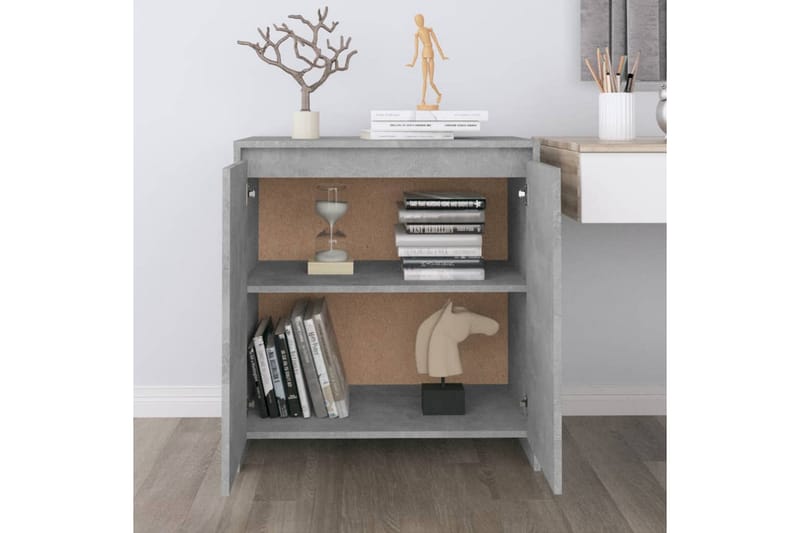 Senkki betoninharmaa 70x40x73,5 cm lastulevy - Harmaa - Säilytys - Säilytyskalusteet - Senkki