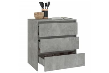 Senkki betoninharmaa 70x41x75 cm lastulevy - Harmaa - Säilytys - Säilytyskalusteet - Senkki
