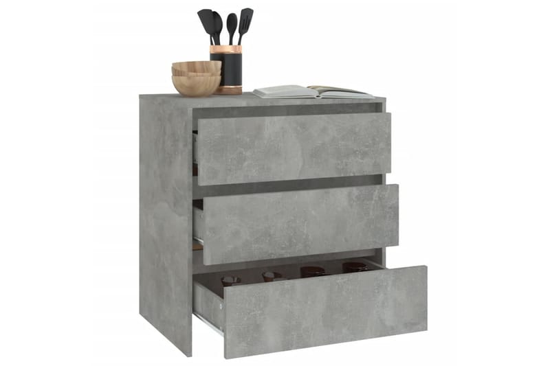 Senkki betoninharmaa 70x41x75 cm lastulevy - Harmaa - Säilytys - Säilytyskalusteet - Senkki