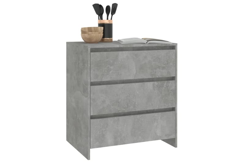 Senkki betoninharmaa 70x41x75 cm lastulevy - Harmaa - Säilytys - Säilytyskalusteet - Senkki