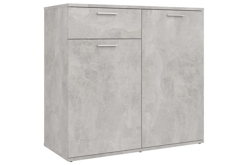Senkki betoninharmaa 80x36x75 cm lastulevy - Säilytys - Säilytyskalusteet - Senkki