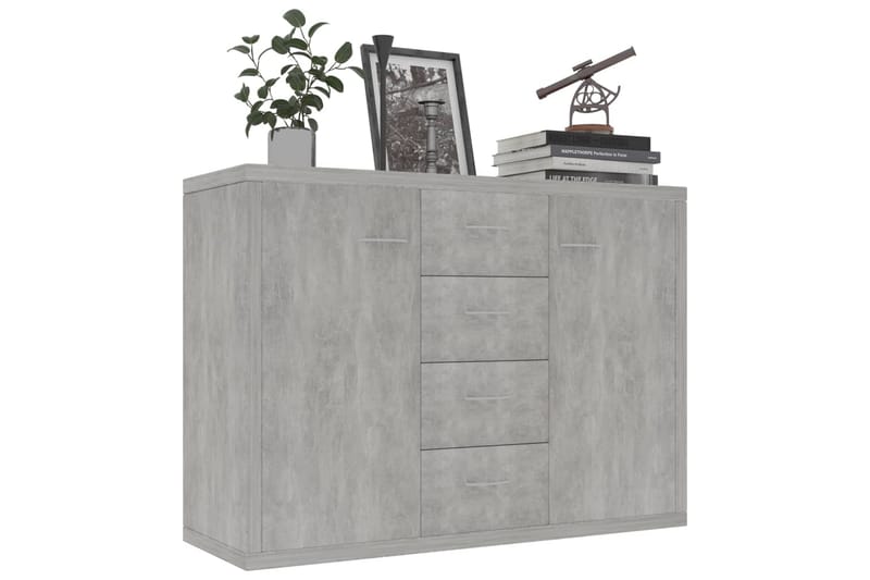 Senkki betoninharmaa 88x30x65 cm lastulevy - Harmaa - Säilytys - Säilytyskalusteet - Senkki