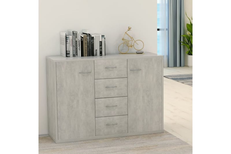 Senkki betoninharmaa 88x30x65 cm lastulevy - Harmaa - Säilytys - Säilytyskalusteet - Senkki