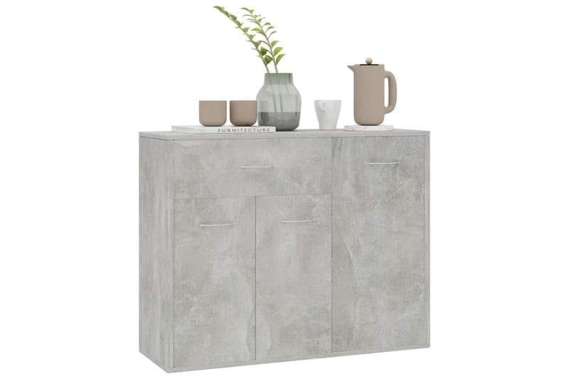 Senkki betoninharmaa 88x30x70 cm lastulevy - Harmaa - Säilytys - Säilytyskalusteet - Senkki
