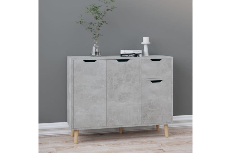 Senkki betoninharmaa 90x30x72 cm lastulevy - Harmaa - Säilytys - Säilytyskalusteet - Senkki