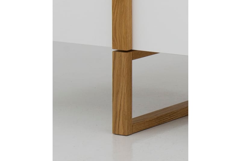 Senkki Birka 216x43 cm - Tammi/Valkoinen - Säilytys - Säilytyskalusteet - Senkki