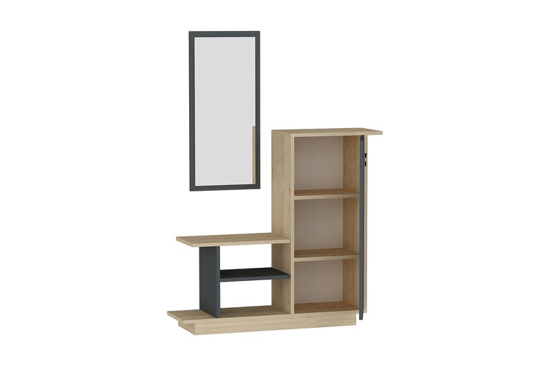 Senkki Blei 80 cm - Tammi/Antrasiitti - Säilytys - Säilytyskalusteet - Senkki