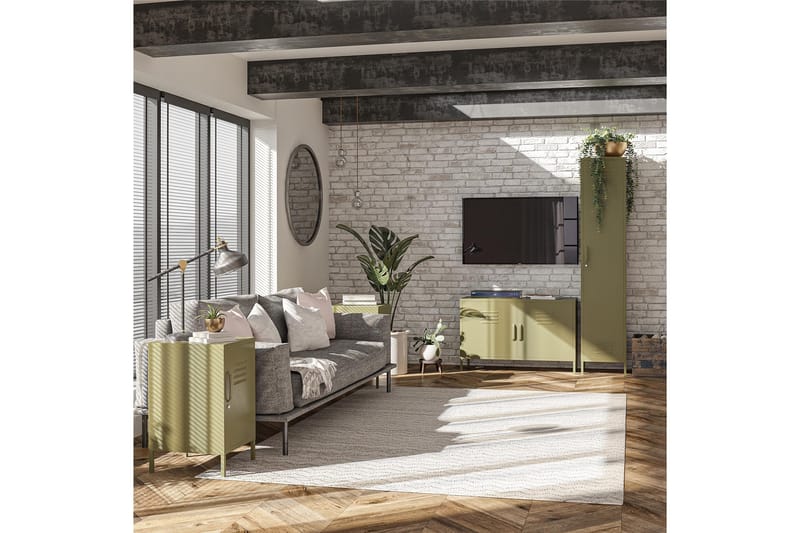 Senkki Bradford 100x40 cm Vihreä - Dorel Home - Säilytys - Säilytyskalusteet - Senkki