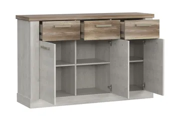 Senkki Breage 41x141 cm - Ruskea | Valkoinen - Säilytys - Säilytyskalusteet - Senkki