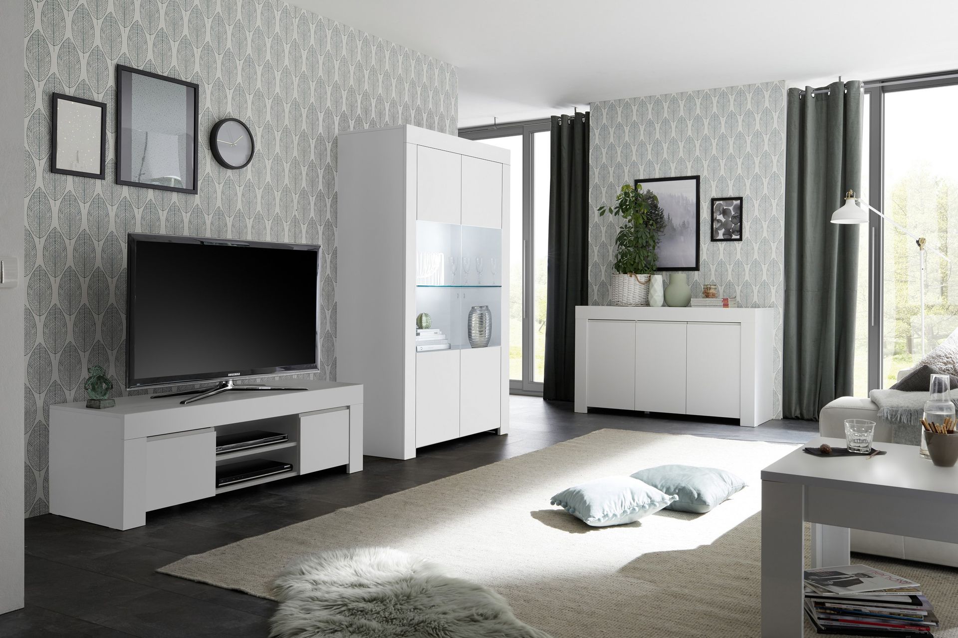 Senkki Firenze 138 cm - Valkoinen - Säilytys - Säilytyskalusteet - Senkki