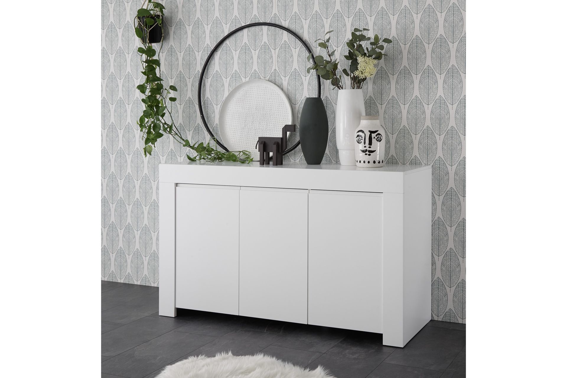 Senkki Firenze 138 cm - Valkoinen - Säilytys - Säilytyskalusteet - Senkki