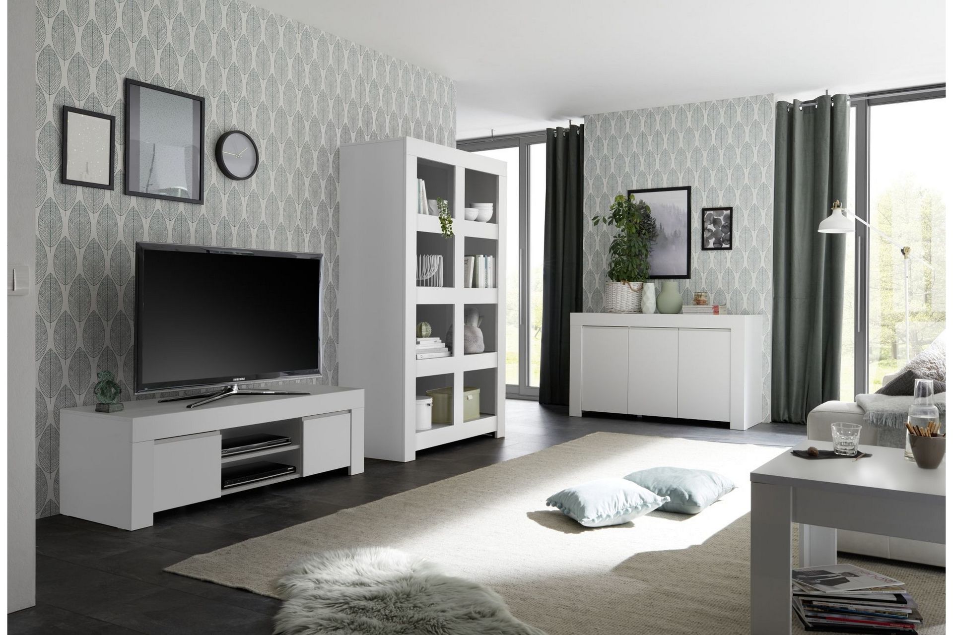 Senkki Firenze 138 cm - Valkoinen - Säilytys - Säilytyskalusteet - Senkki