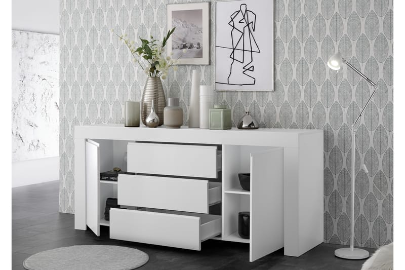 Senkki Firenze 184 cm - Valkoinen - Säilytys - Säilytyskalusteet - Senkki
