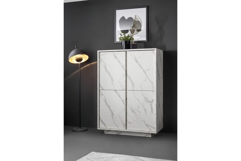 Senkki Ghiaccio 92x43 cm - Valkoinen - Säilytys - Säilytyskalusteet - Senkki