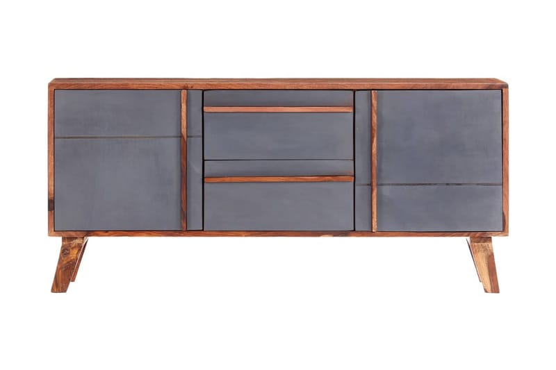 Senkki harmaa 120x30x55 cm täysi seesampuu - Harmaa - Säilytys - Säilytyskalusteet - Senkki