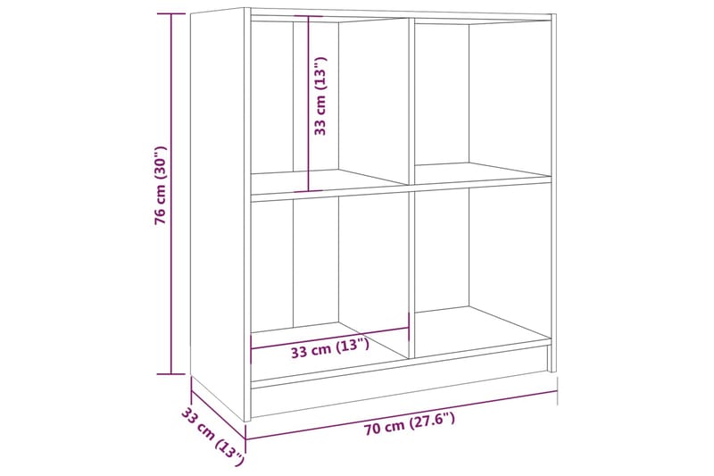 Senkki harmaa 70x33x76 cm täysi mänty - Harmaa - Senkki