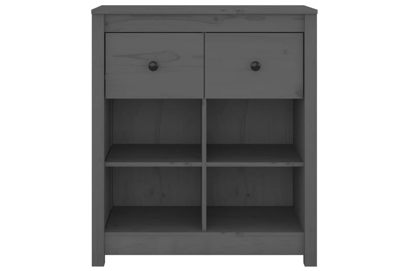 Senkki harmaa 70x35x80 cm täysi mänty - Harmaa - Säilytys - Säilytyskalusteet - Senkki