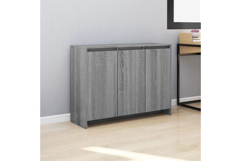 Senkki harmaa Sonoma 102x33x75 cm lastulevy - Harmaa - Säilytys - Säilytyskalusteet - Senkki