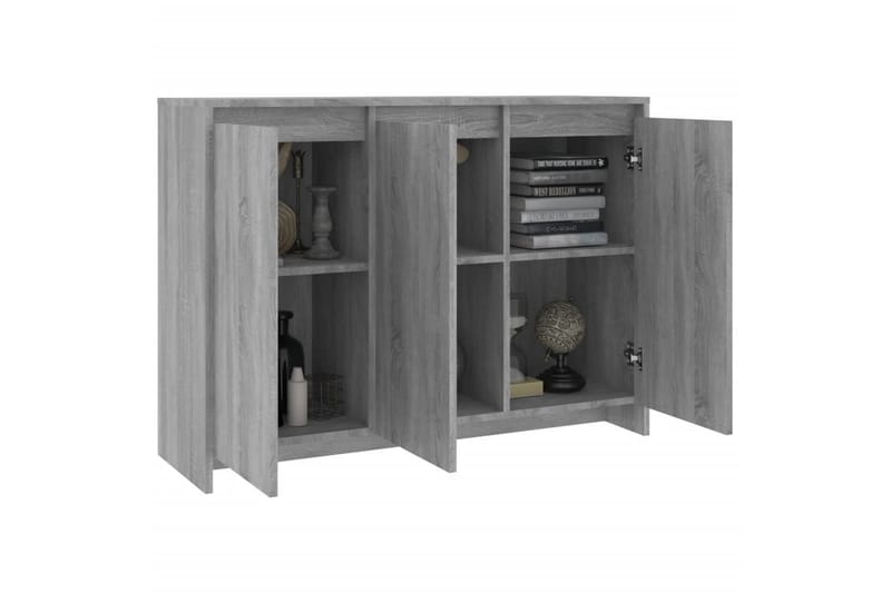 Senkki harmaa Sonoma 102x33x75 cm lastulevy - Harmaa - Säilytys - Säilytyskalusteet - Senkki