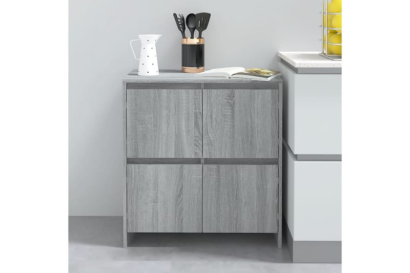 Senkki harmaa Sonoma-tammi 70x41x75 cm lastulevy - Harmaa - Säilytys - Säilytyskalusteet - Senkki
