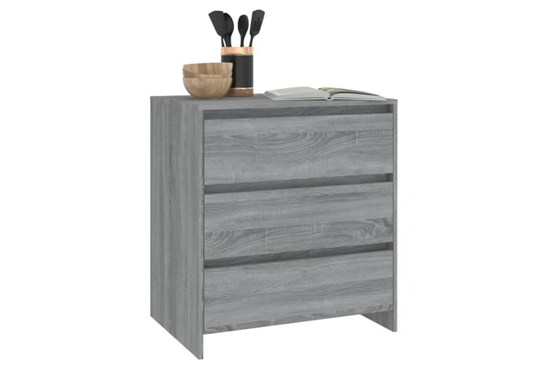 Senkki harmaa Sonoma-tammi 70x41x75 cm lastulevy - Harmaa - Säilytys - Säilytyskalusteet - Senkki