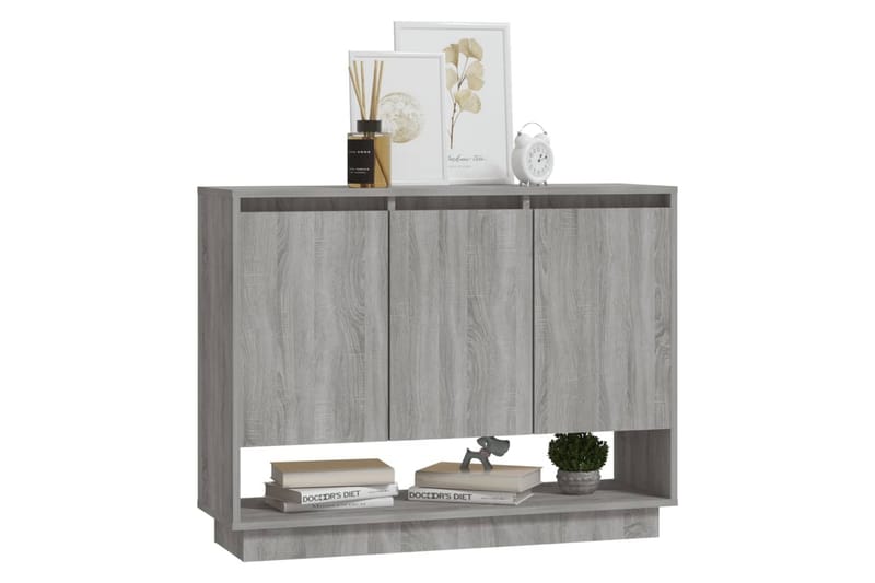 Senkki harmaa Sonoma-tammi 97x31x75 cm lastulevy - Harmaa - Säilytys - Säilytyskalusteet - Senkki
