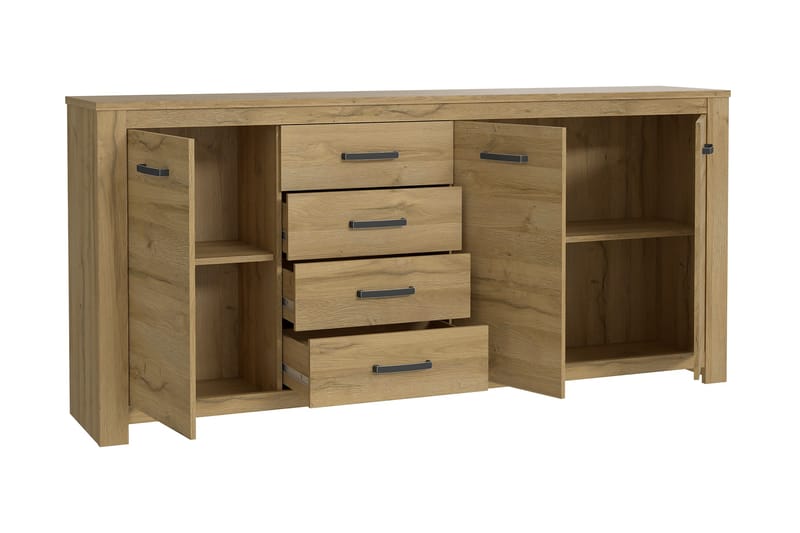 Senkki Hemdean 42x206 cm - Ruskea - Säilytys - Säilytyskalusteet - Senkki