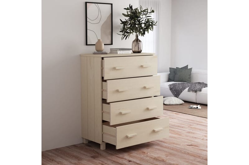 Senkki hunajanruskea 79x40x103,5 cm täysi mänty - Ruskea - Säilytys - Säilytyskalusteet - Senkki