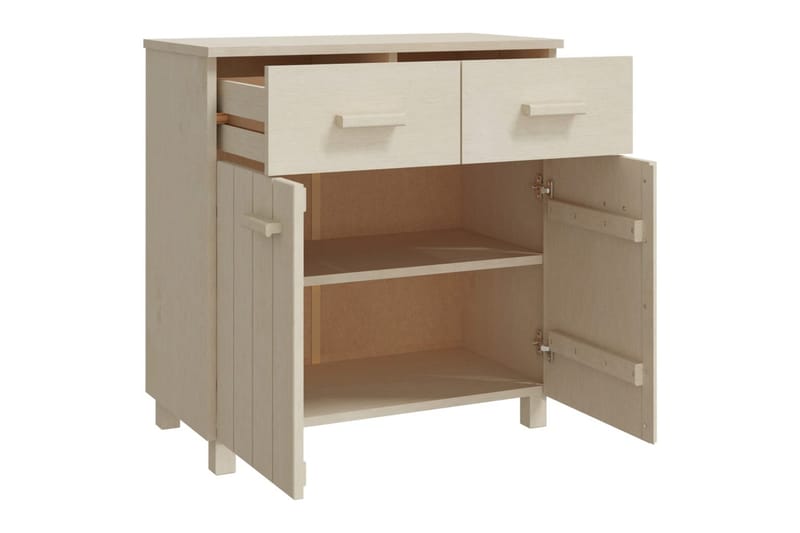Senkki hunajanruskea 79x40x80 cm täysi mänty - Ruskea - Säilytys - Säilytyskalusteet - Senkki