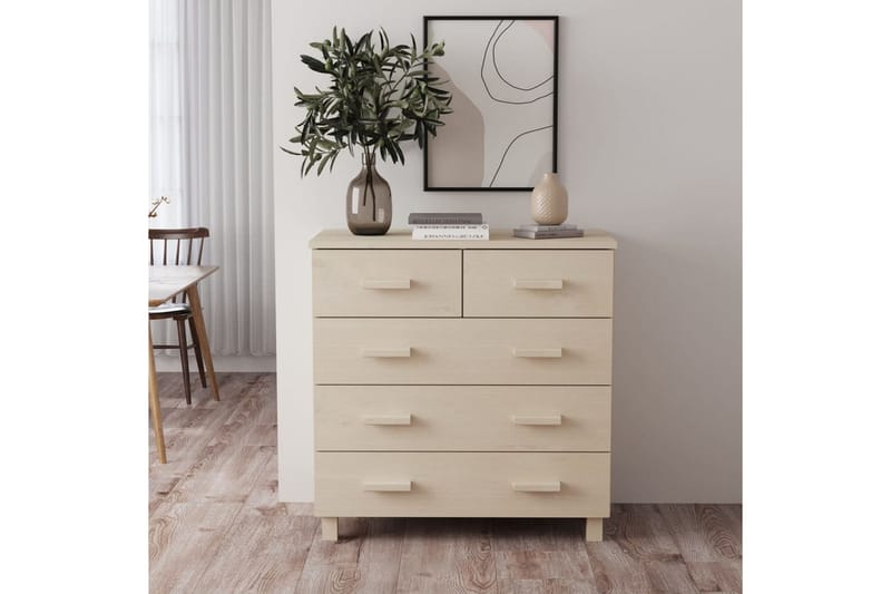 Senkki hunajanruskea 79x40x80 cm täysi mänty - Ruskea - Säilytys - Säilytyskalusteet - Senkki