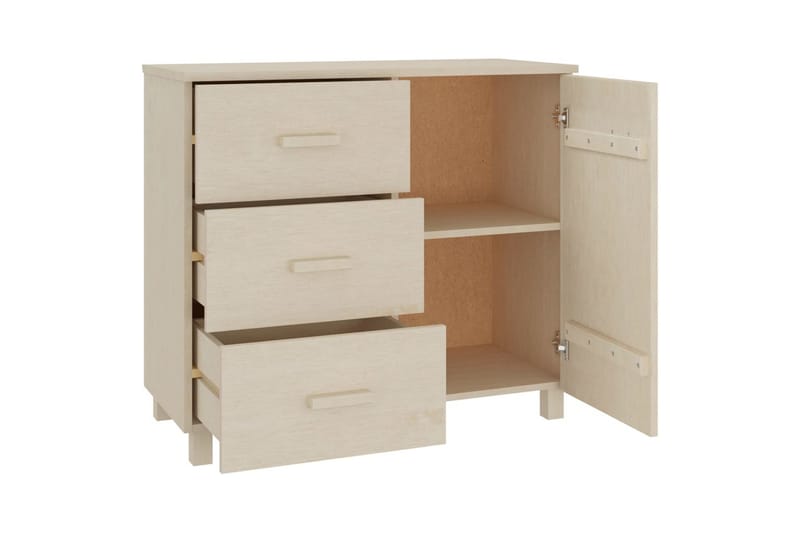 Senkki hunajanruskea 90x40x80 cm täysi mänty - Ruskea - Säilytys - Säilytyskalusteet - Senkki