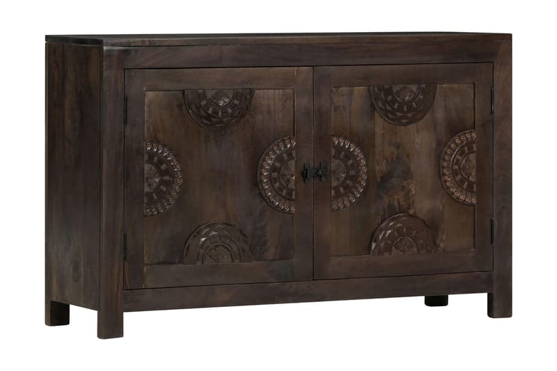 Senkki kaiverruksilla 110x35x70 cm mangopuu - Ruskea - Säilytys - Säilytyskalusteet - Senkki