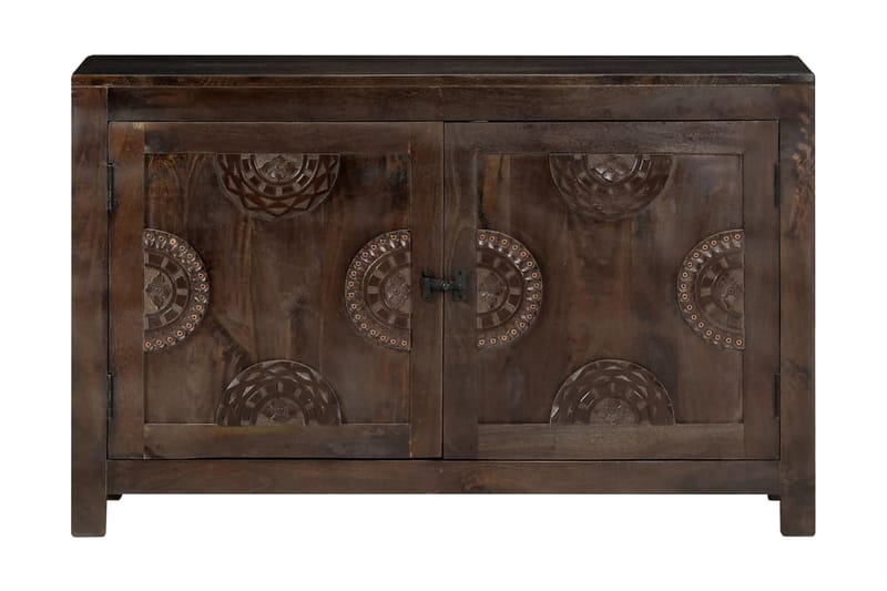 Senkki kaiverruksilla 110x35x70 cm mangopuu - Ruskea - Säilytys - Säilytyskalusteet - Senkki