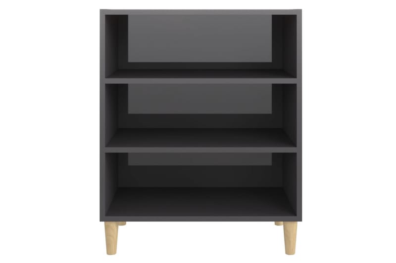 Senkki korkeakiilto harmaa 57x35x70 cm lastulevy - Harmaa - Säilytys - Säilytyskalusteet - Senkki