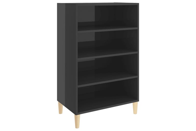 Senkki korkeakiilto harmaa 57x35x90 cm lastulevy - Harmaa - Säilytys - Säilytyskalusteet - Senkki